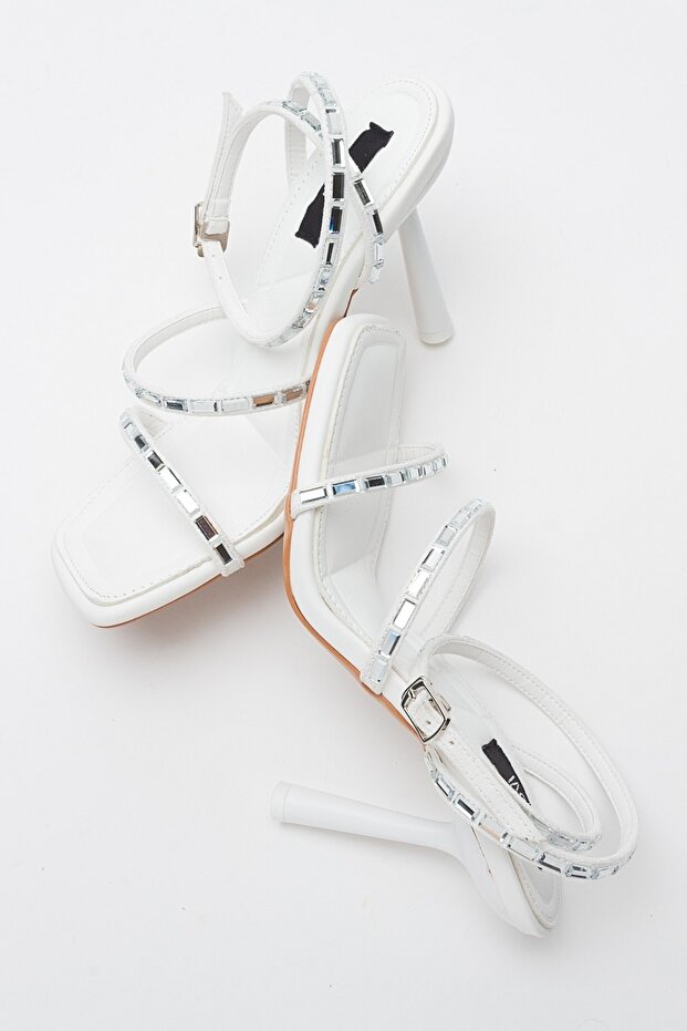 ANJE White Skin női sarkú cipő - 5