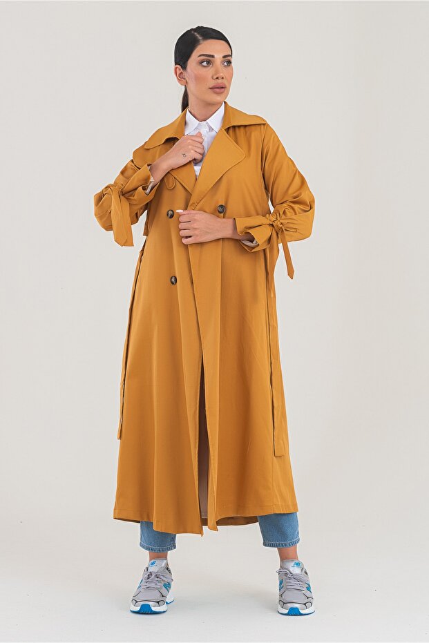 Parrot trench coat