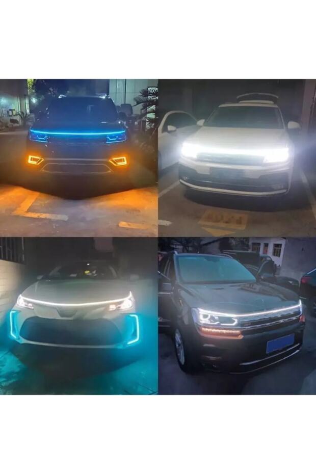 Ssangyong Kyron Drl Ön Kaput Gündüz Ledi App Ve Kumanda Kontrol 1.5 Metre Rgb Led Şerit - 5