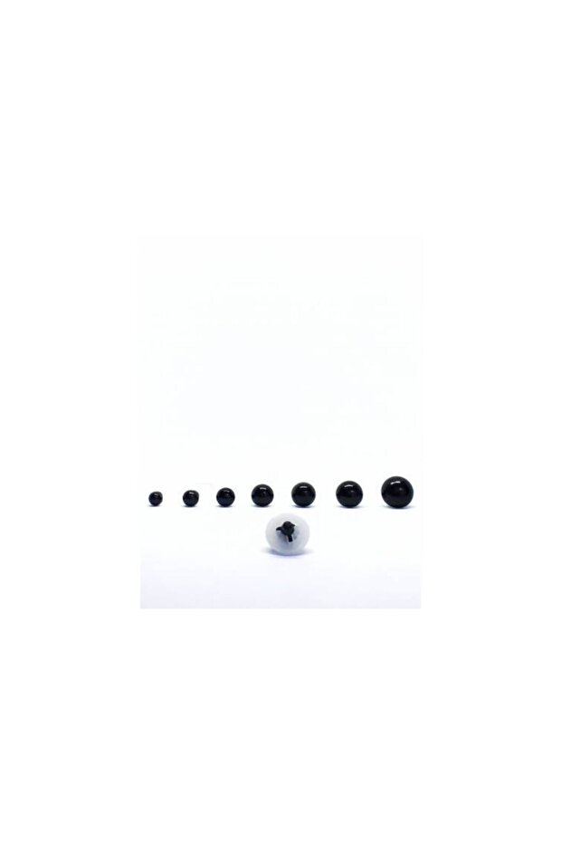 10 Pairs 20 Pieces 12 Mm Black Eyes Packed Amigurumi Safe Screw Lock Certified