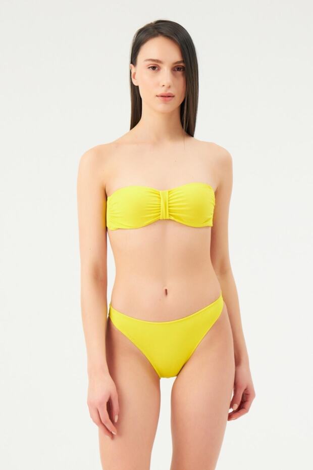 Straplez Dolgusuz Bikini Tek Üst - 1