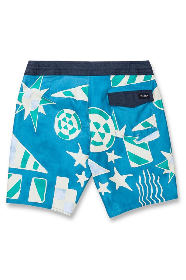 Mavi Erkek Kısa Şort Mayo A0812308_Volcom Geo Stoney 19 Ain Ş - 5