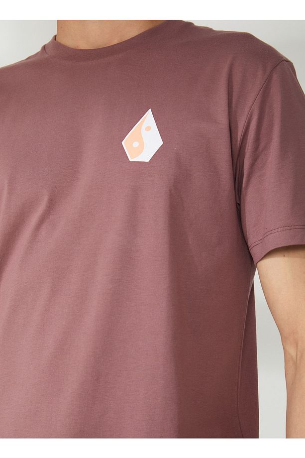 Kahve Bisiklet Yaka T-Shirt A3512313_Volcom Zenner Bsc T Bxb Ti - 4