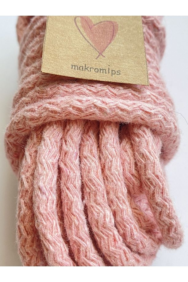 MAKROME İP (10 metre) DİKİLEBİLİR PAMUK DOKUMA HASIR JÜT HALAT KORDON KAYTAN HOBİ İPİ - 2