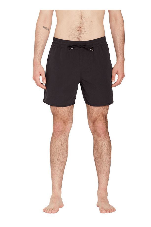 Siyah Erkek Kısa Şort Mayo A2512306_Volcom Lido Solid 16 Blk - 1