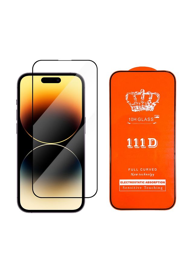 İphone 7g Plus / 8g Plus Tam Kaplayan Ekran Koruyucu 111d Cam 5.5 Inc. (1 AD SİYAH RENK) - 1