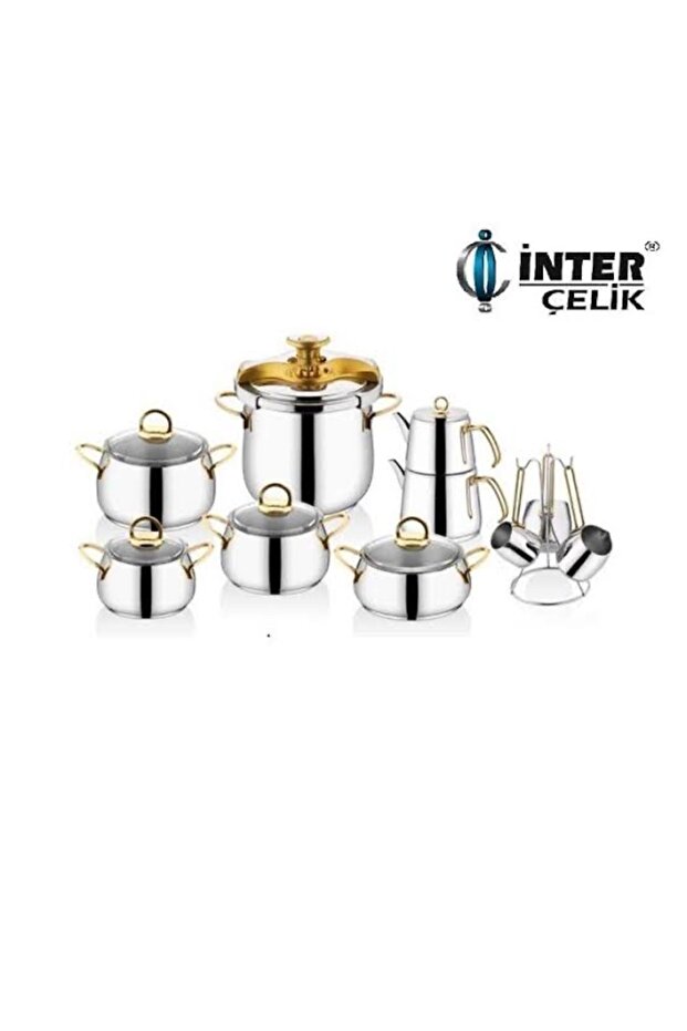 Çelik Hanzade Pratik 18 Parça Çeyiz Seti Gold - 3