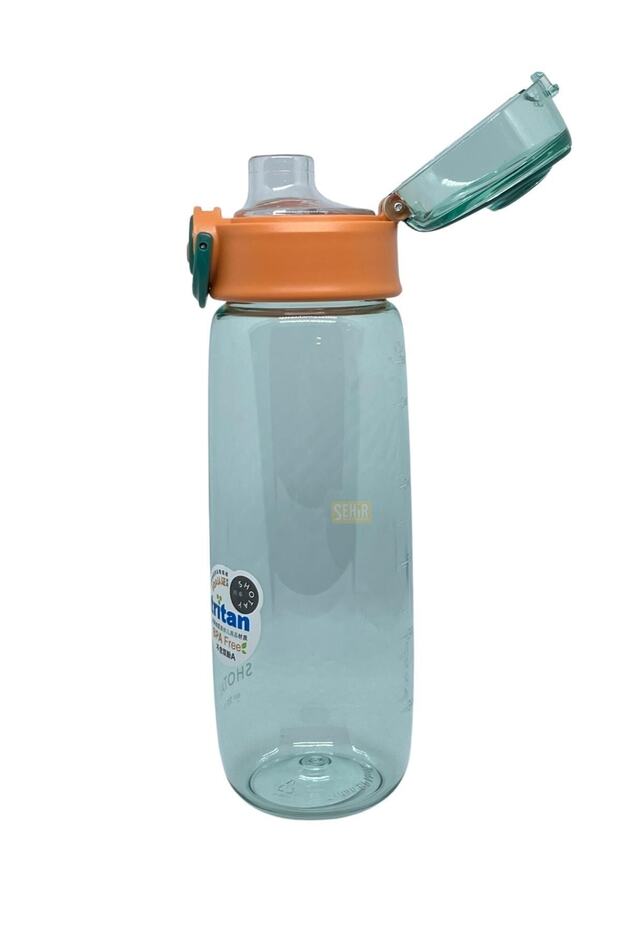 650ml New Collection Cute Bear Comfortable Drinking Tritan Water Bottle with Measuring Scale - 2