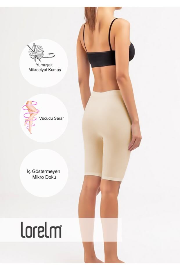 Dizüstü Kısa Tayt Jüpon İç Göstermeyen Yumuşak Mikro Kumaş - 2