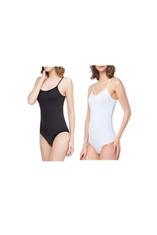 Pack of 2 Women's Snap-on Bodysuit with Rope Straps