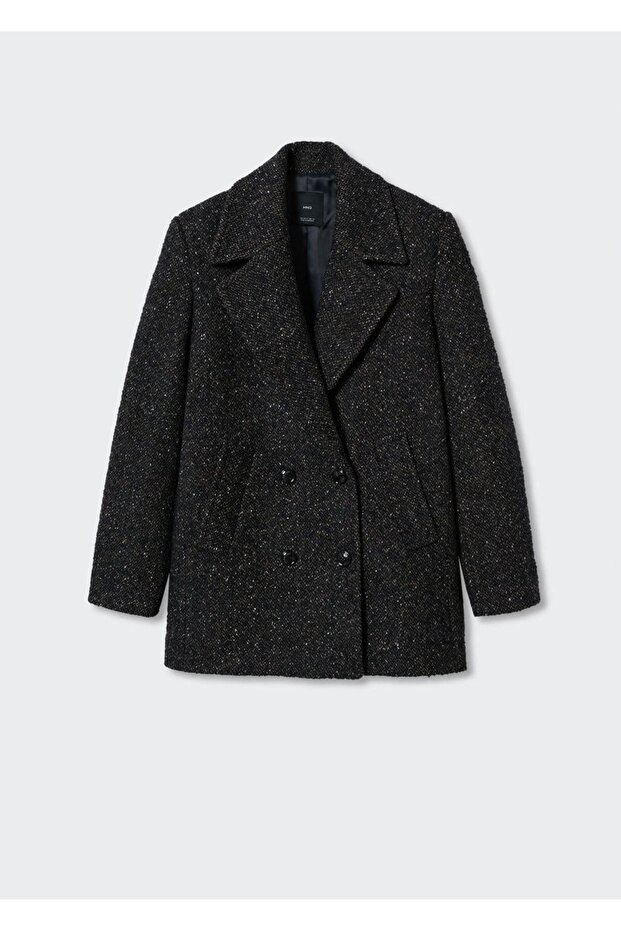 Prošedivělý kabát s klopou - 3