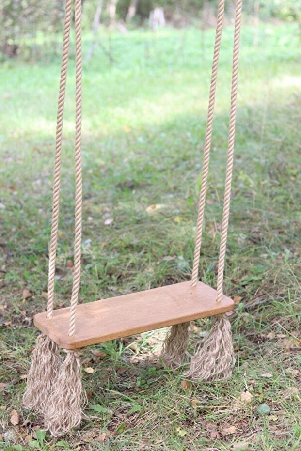 Halatlı Ahşap Salıncak - 2