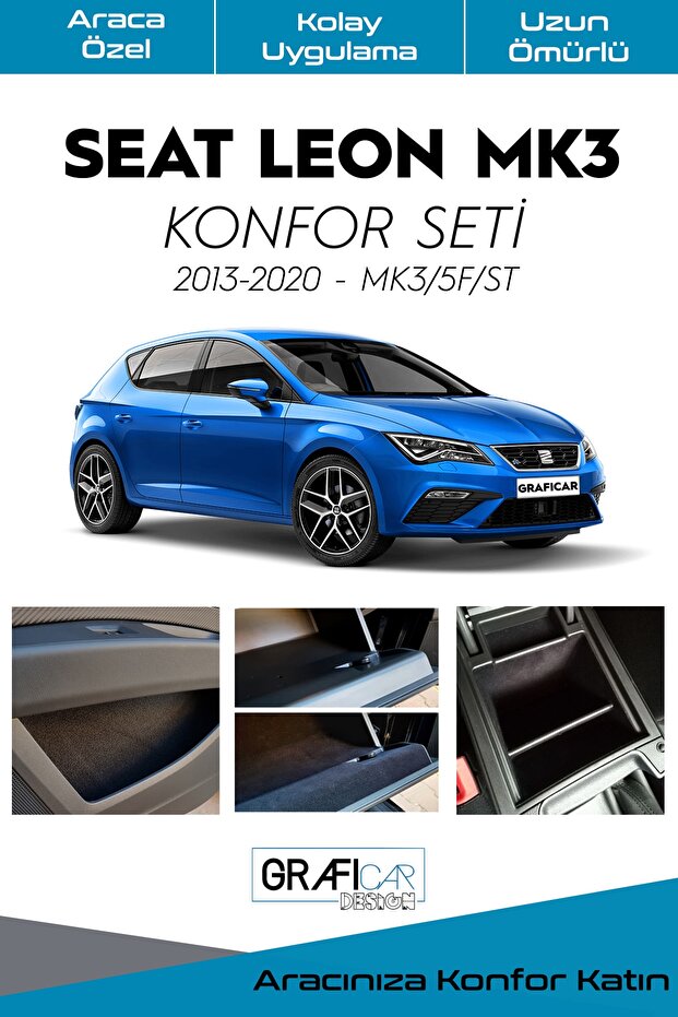 Seat Leon Mk3 Comfort Set-interior Trim Fabric Velvet Covering-Sound Insulation Purpose /2013-2020-mk3/5f/st
