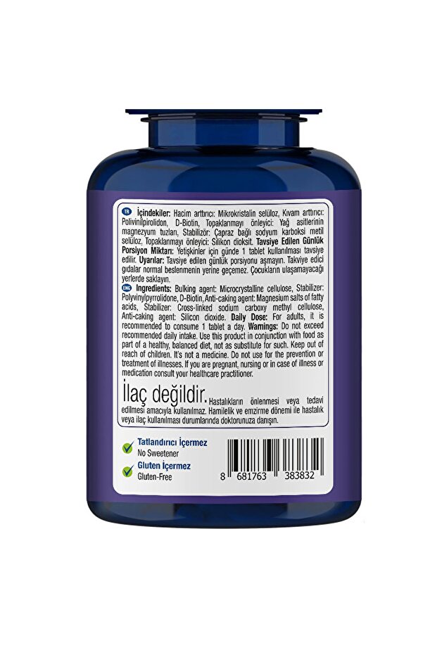 Biotin 5000 Mcg 60 Tablet - 4