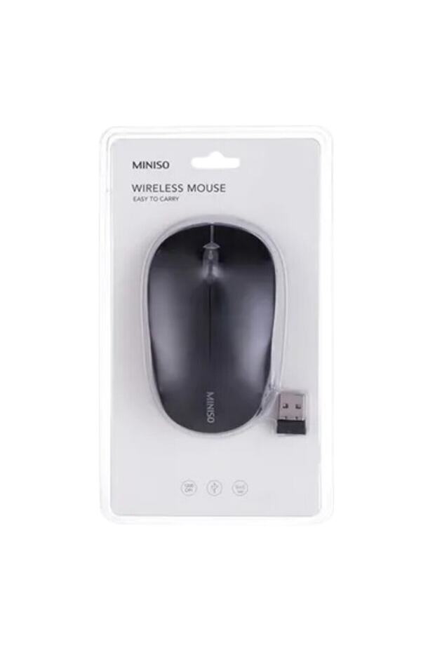 Klasik Tasarımlı Wireless Mouse - Siyah - 1