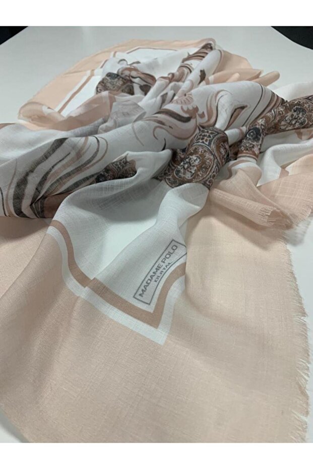 polyester pamuk şal - 7