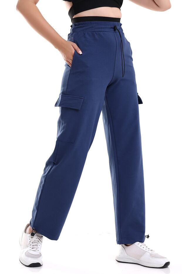 WOMEN'S TRACKSUIT BOTTOMS BOXER SHORTS WITH RUBBER DETAIL