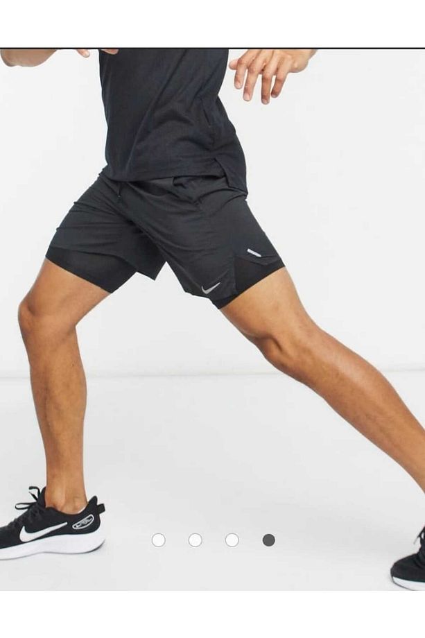 Flex Stride 18 cm Running Erkek Koşu Şortu 2 si 1 arada taytlı CNGSTORE - 1
