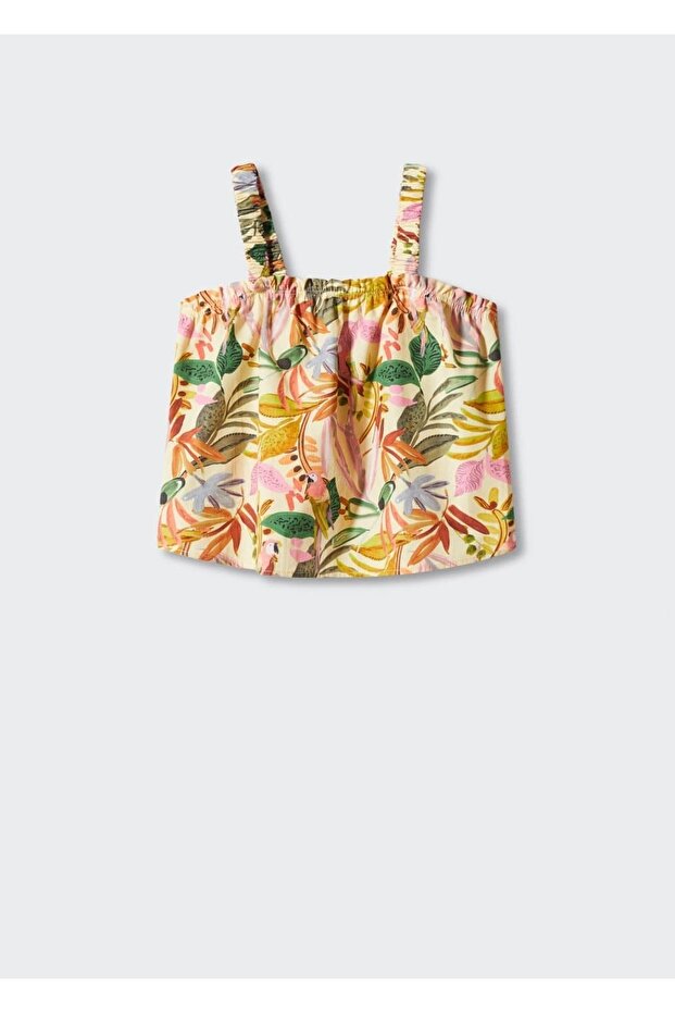 Gemusterte Baumwollbluse - 2