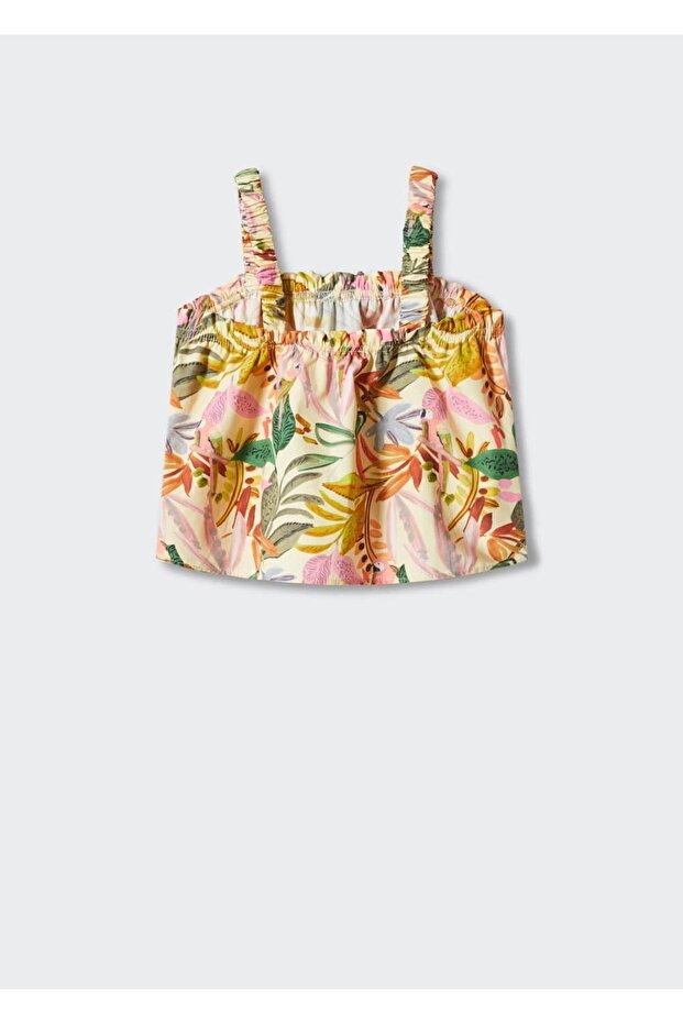 Gemusterte Baumwollbluse - 3