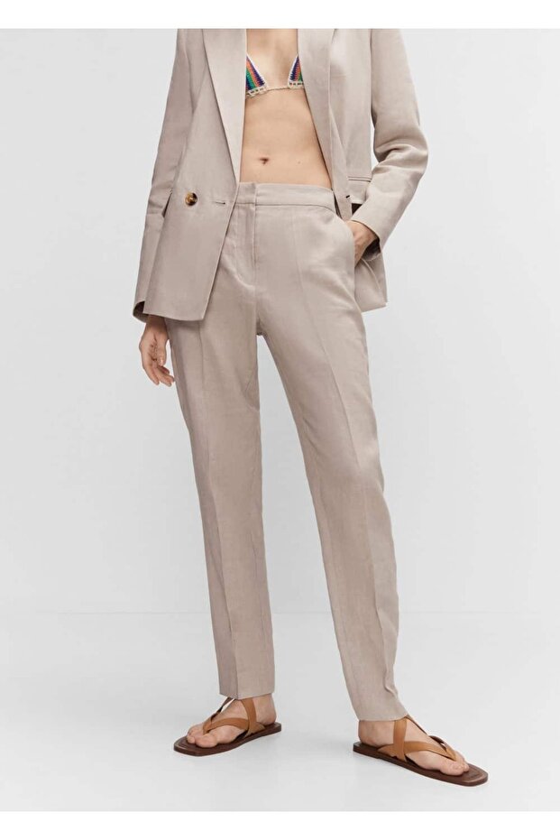 Keten Jogger Pantolon - 1