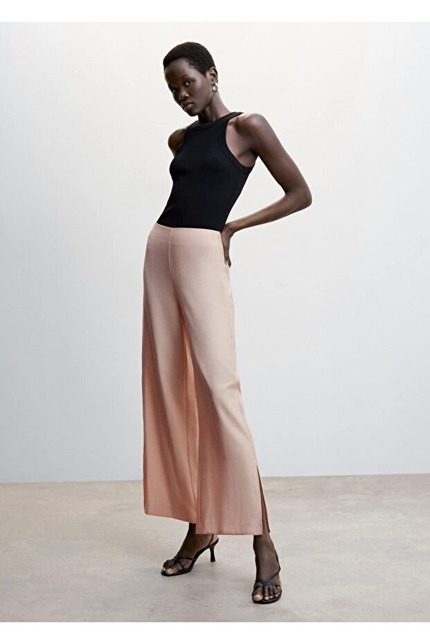 Paçaları Yırtmaçlı Pantolon - 2