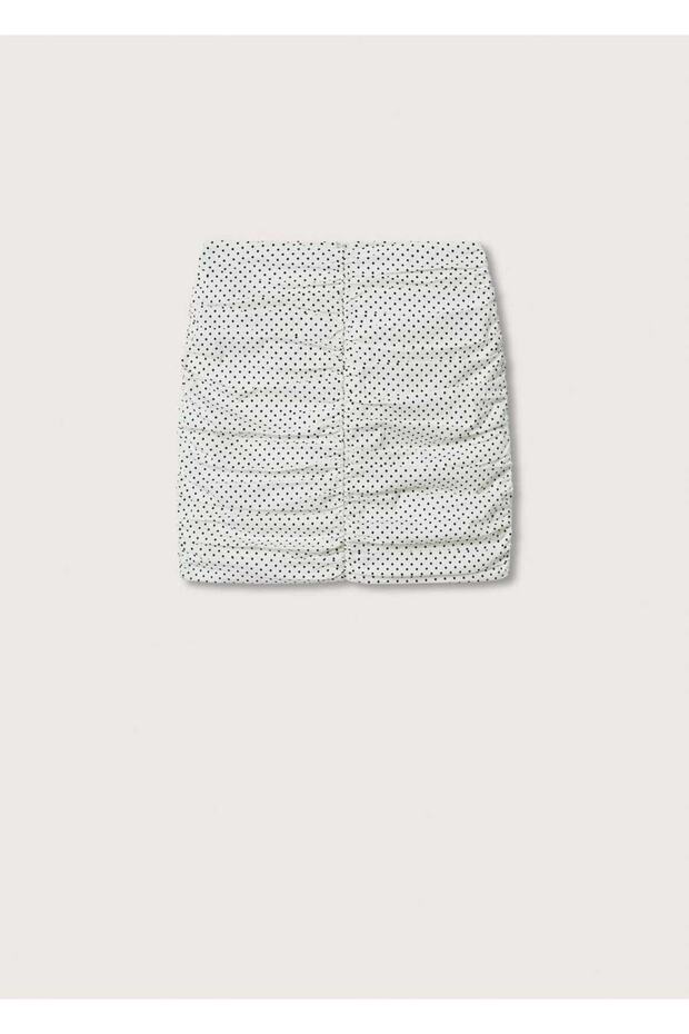 Fustă adunată cu model - 3