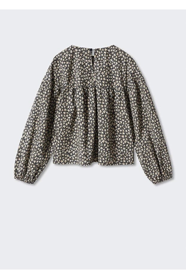 بلوزة زهرة منقوشة - 2