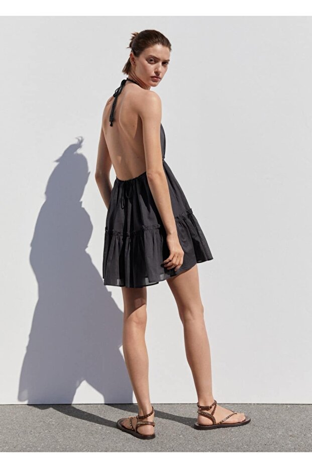 Sırtı Açık Elbise - 4