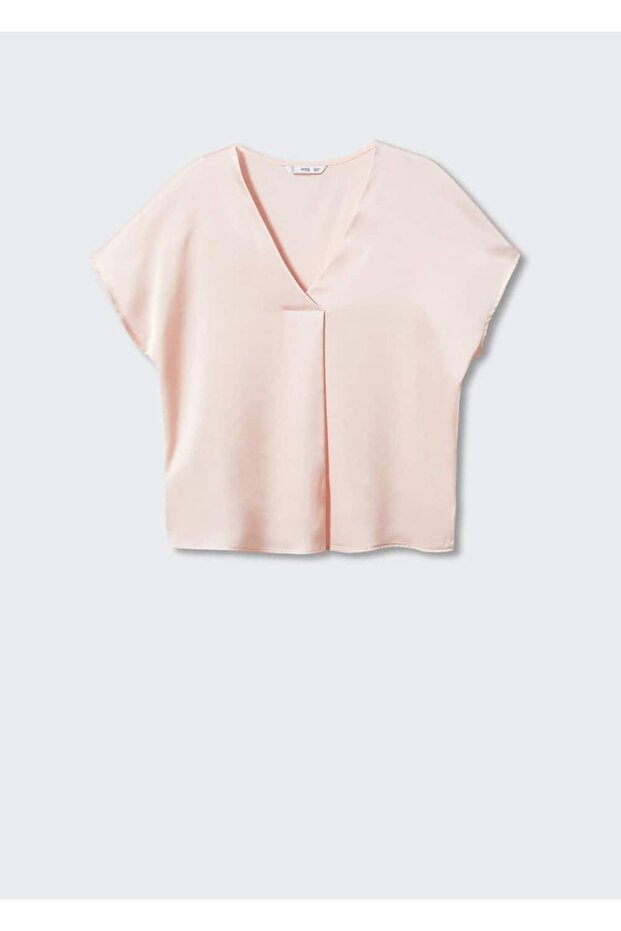 Satinhemd mit V-Ausschnitt - 3