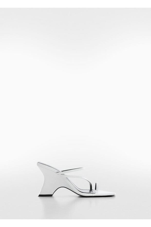 Asimetrik Topuklu Sandalet - 3