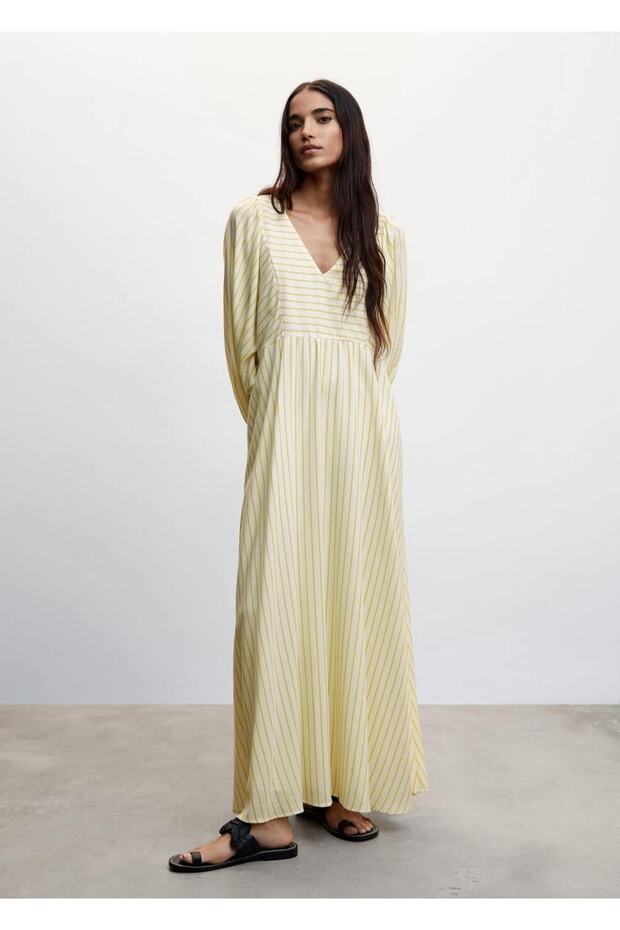 Deri Örgü Desenli Sandalet - 5