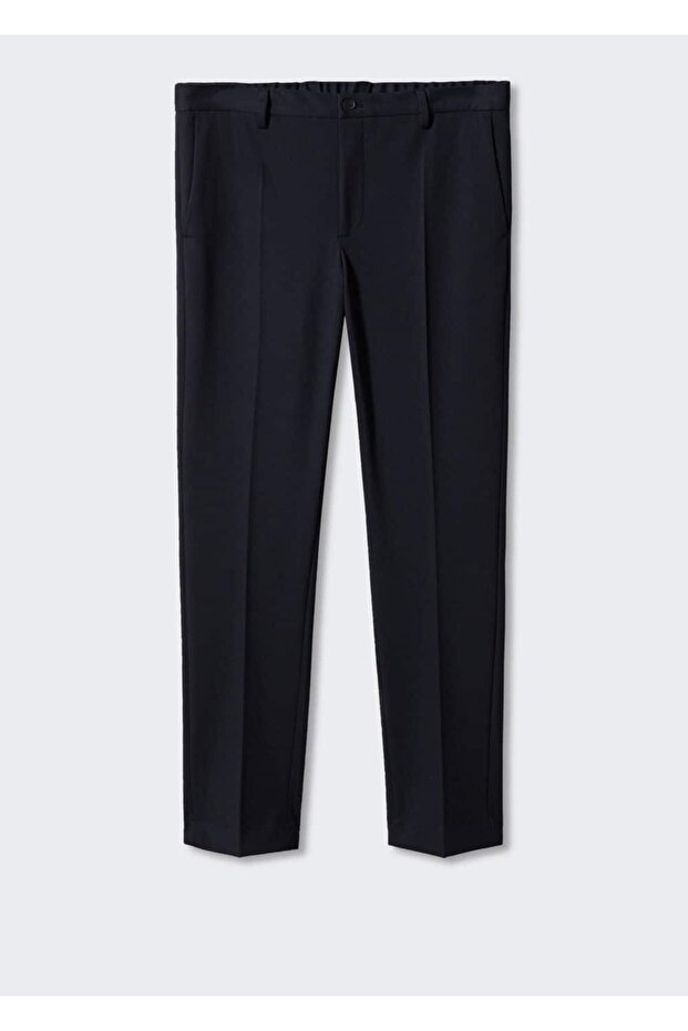 Schmal geschnittene, gewebte Anzughose - 3