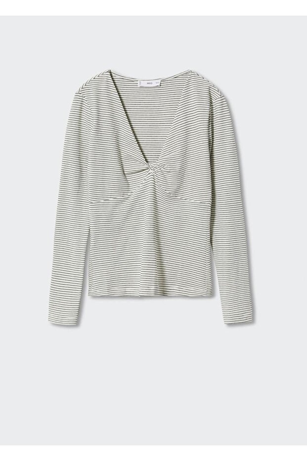 Düğüm Detaylı Tişört - 3