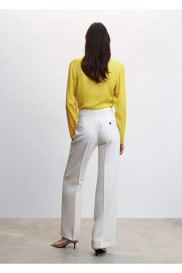 Drape Kruvaze Yaka Bluz - 4