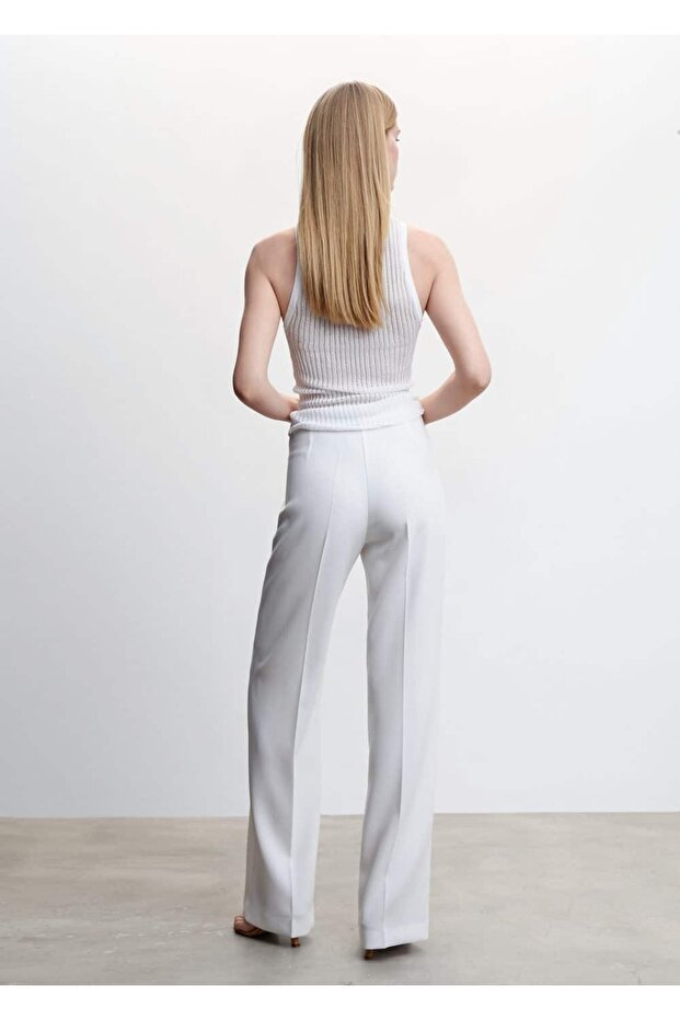 Delikli Triko Ribana Bluz - 4