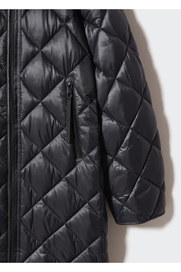 Kapüşonlu Kapitone Anorak - 7