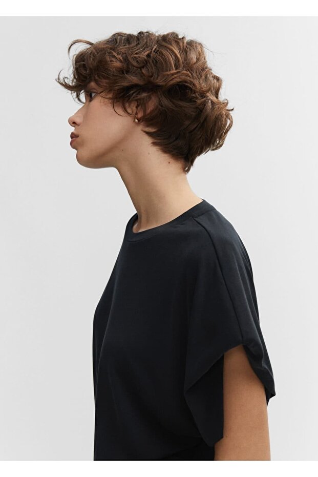 Oversize Modal Tişört - 6