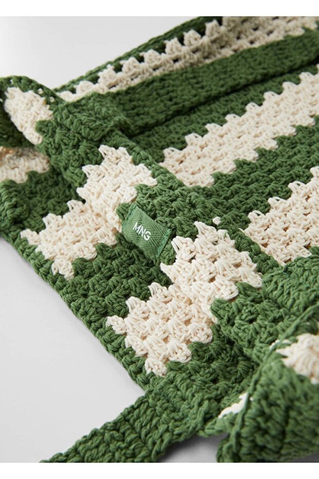 Tokalı Kroşe Çanta - 7