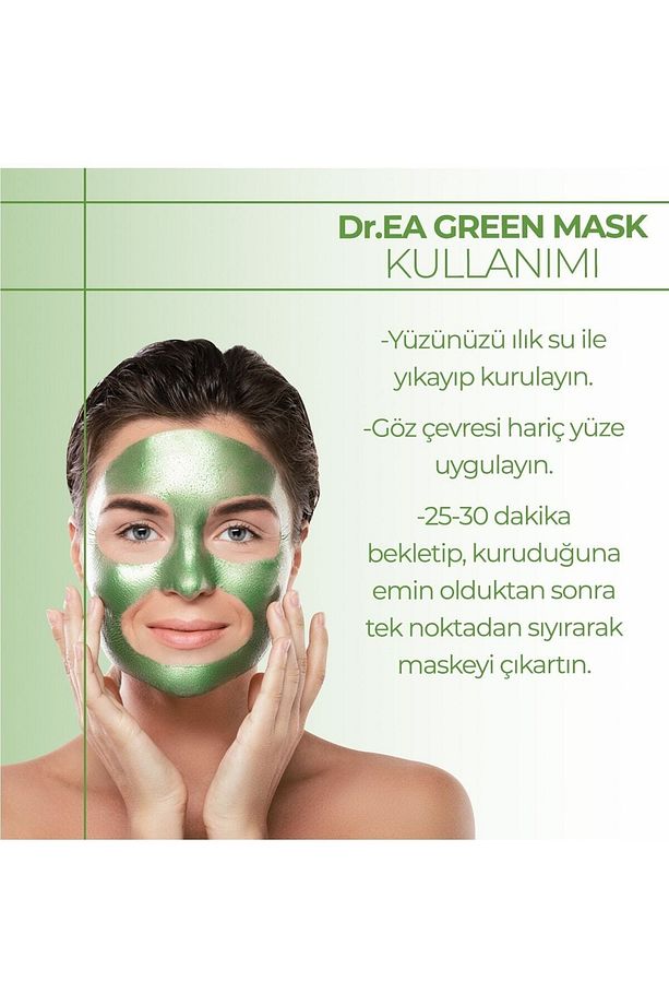 Akne Önleyici Siyah Nokta Ve Sivilce Karsiti Soyulabilir Yesil Maske - 3