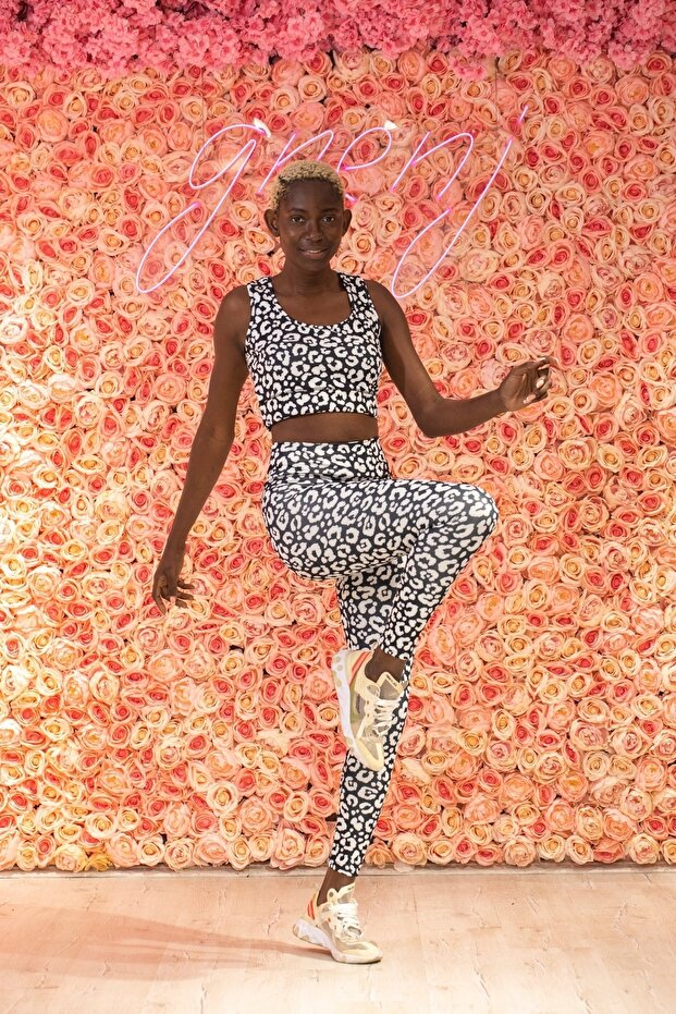 White/black Leopard Pattern Digital Printed Basic Bustier - 2