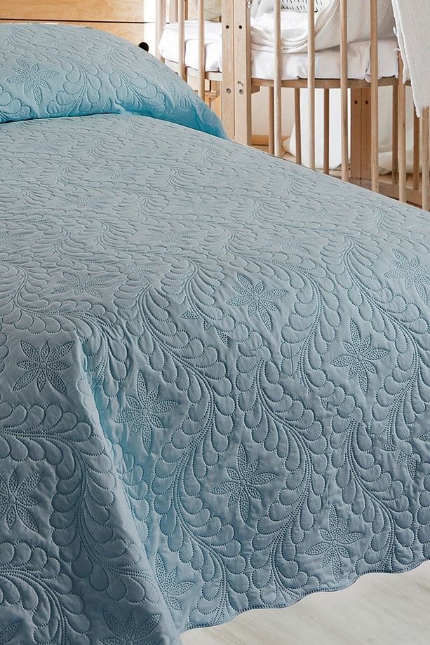 Ivy Mint Tek Kişilik Microfiber Kapitone Yatak Örtüsü - 3