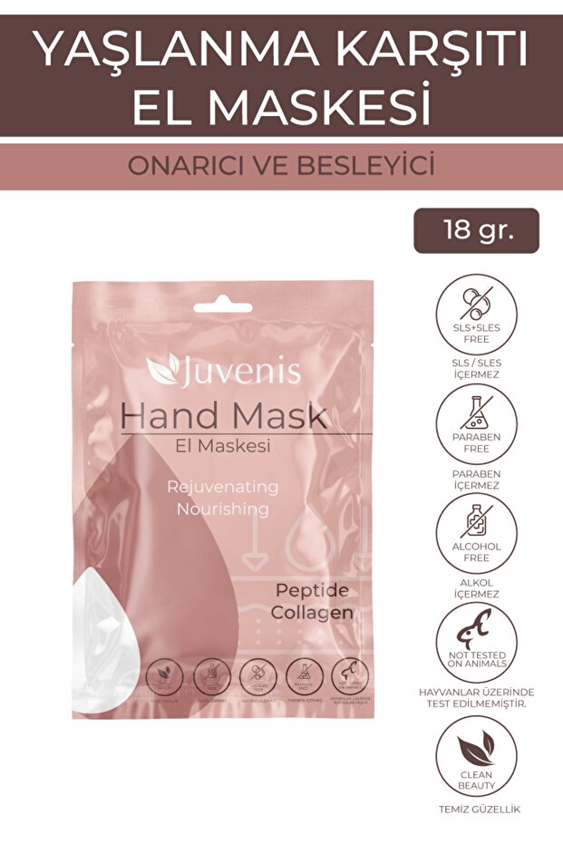 Renewing Rejuvenating Anti Aging Hand Mask with Collagen and Peptide for Damaged Skin