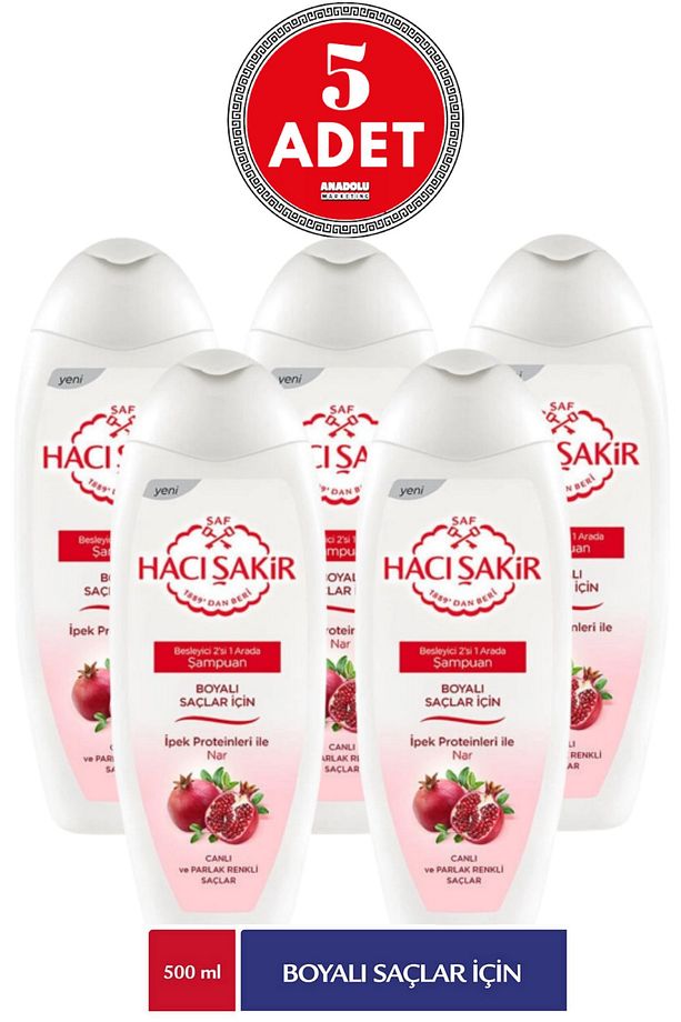 Şampuan Boyalı Saçlar Için Nar 500 Ml 5 Adet - 1