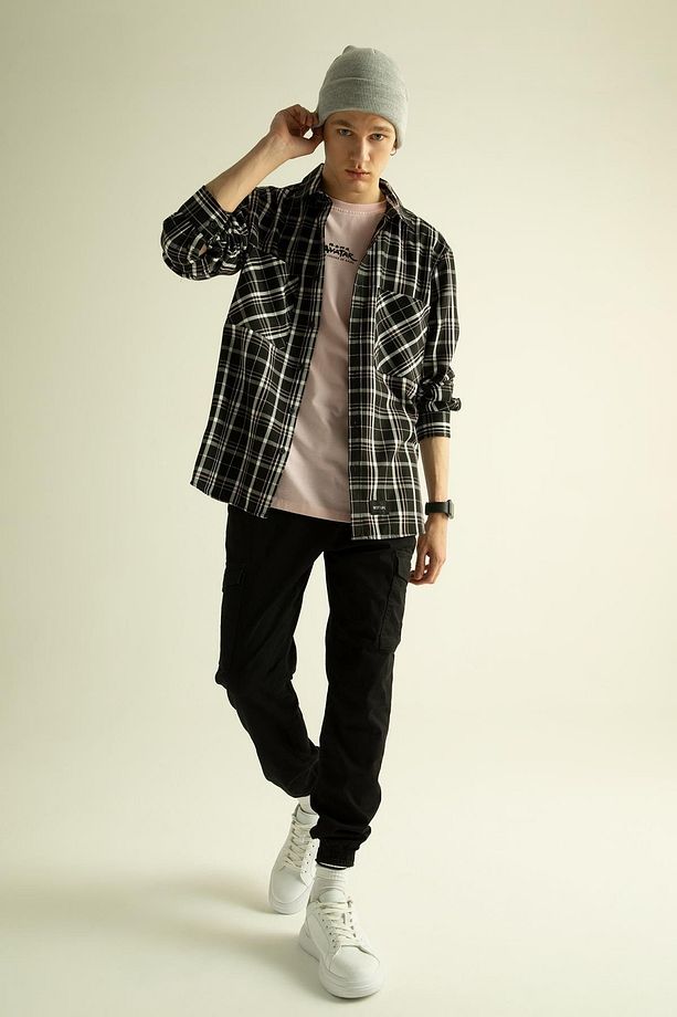 Coool Regular Fit Ekose Desenli Twill Uzun Kollu Gömlek - 2