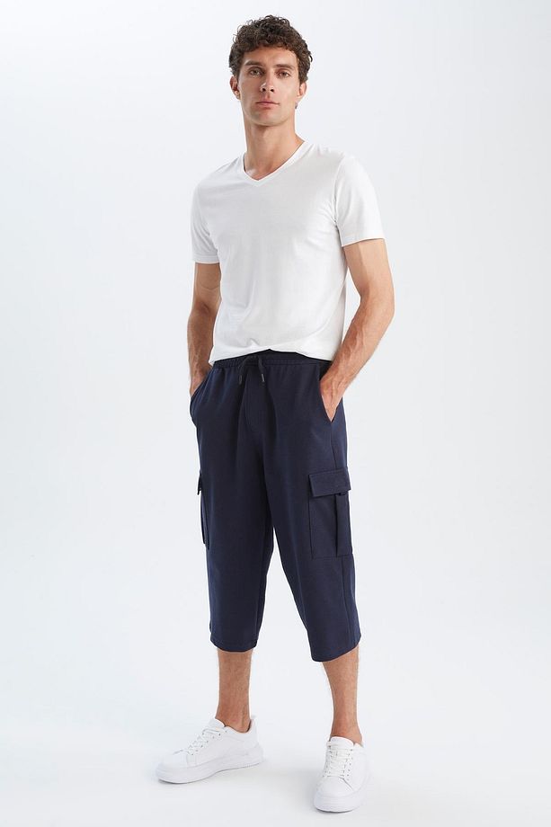 Regular Fit Basic Kapri Şort - 1