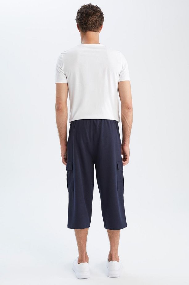Regular Fit Basic Kapri Şort - 7