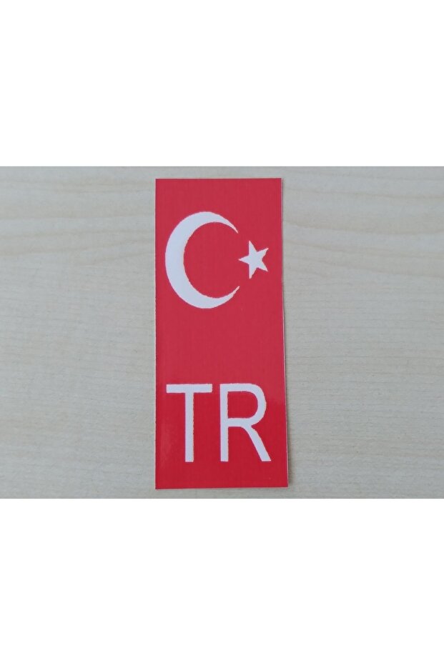 TR PLATE STICKER 10,5x4,5cm (2 PCS) RED MOON STAR TR STICKER, LABEL, STICKER, PLATE CREST