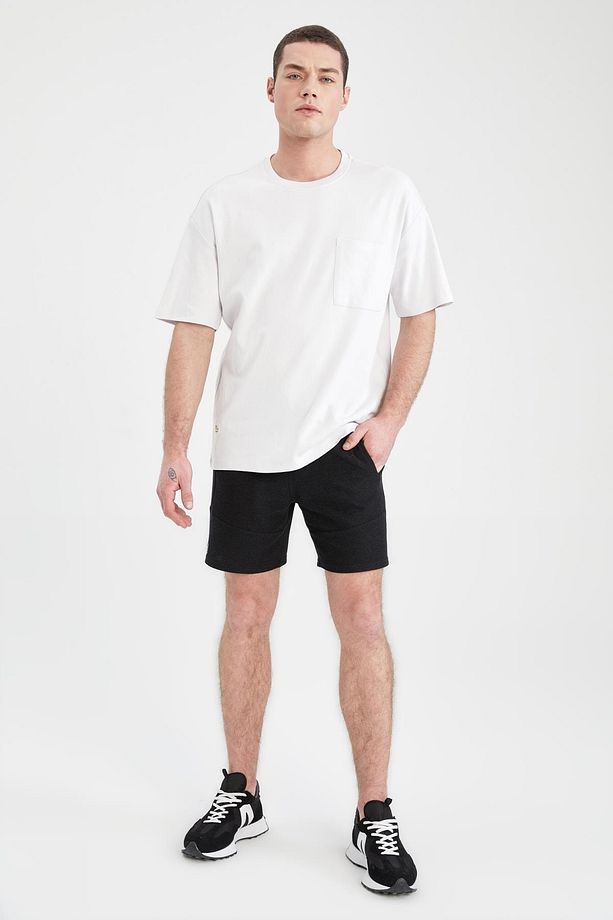 Slim Fit Dar Paça Şort - 3