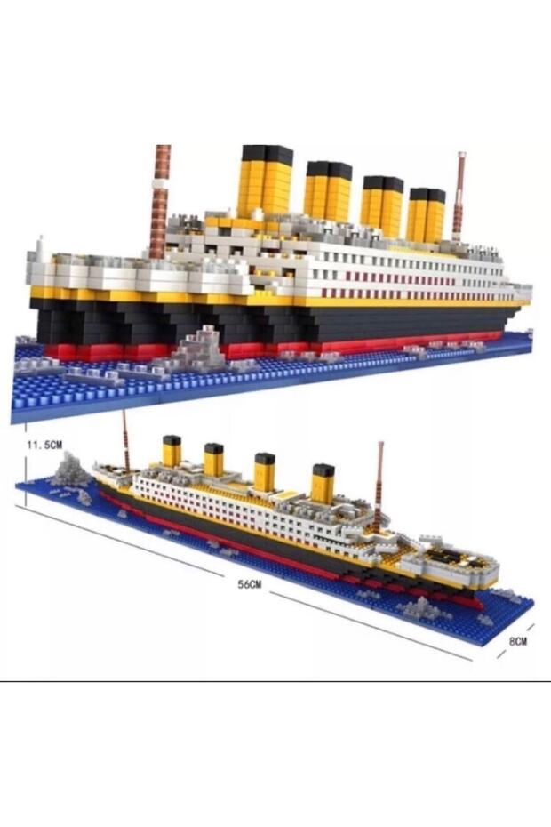 Titanic Gemi İnşa Kiti, 1860 Titanik Gemi Model Kiti, Teknoloji Yolcu Gemisi Yapı Seti - 5